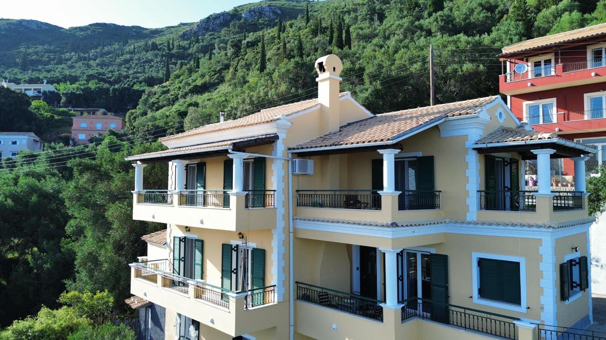 Mariza'S View House Apartamento Lákones Exterior foto